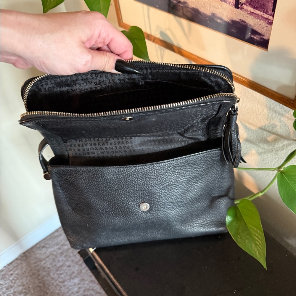 Kate Spade Black Pebbled Crossbody Bag - Picture 7 of 7